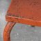 French Metal Garden Table in Red, 1950s 2