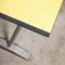 Tavolo da pranzo rettangolare in laminato giallo con base in alluminio, Francia, anni '60, Immagine 2