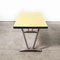 Tavolo da pranzo rettangolare in laminato giallo con base in alluminio, Francia, anni '60, Immagine 7