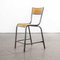 High Laboratory Stacking Dining Chair or Bar Stool from Mullca, 1950s 1