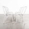 French Light Grey Metal T4 Cafe Dining Chairs from Tolix, 1950s, Set of 6 4