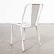 French Light Grey Metal T4 Cafe Dining Chairs from Tolix, 1950s, Set of 6 5