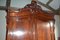 Large Antique Mahogany Crest Cupboard 6