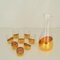 Blown Glasses and Carafes with Gold Decoration, Set of 12 7