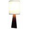 Nordic Brown Leatherette Table Lamp, 1950s, Image 2