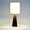 Nordic Brown Leatherette Table Lamp, 1950s 6