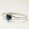 Blue Stone Silver Bracelet by Victor Jansson, Sweden, 1966 4