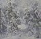 Georgij Moroz, Winter in the Forest, 1996, Öl auf Leinwand 1