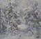 Georgij Moroz, Winter in the Forest, 1996, Oil on Canvas 1