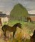 Leonid Vaichilia, Grazing Horses, 1965, Oil on Canvas, Framed 5