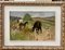 Leonid Vaichilia, Grazing Horses, 1965, Oil on Canvas, Framed 1