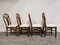 Sillas de comedor vintage de bambú, años 60. Juego de 4, Imagen 5