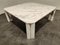 Vintage White Marble Coffee Table by Gae Aulenti, 1970s, Image 3