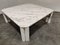 Vintage White Marble Coffee Table by Gae Aulenti, 1970s 7