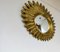 Mid-Century Golden Sunburst Mirror, 1960s 4