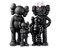 Kaws, figuras familiares, versión en negro, 2021, vinilo fundido pintado, Imagen 1