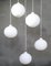 Opaline Glass Satellite Pendant Lamp by Vilhelm Wohlert for Louis Poulsen, 1970s 6