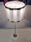 Crystal, Brass and White Acrylic Glass Drum Light, 1960s 12