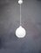Lampe à Suspension Satellite en Verre Opalin par Vilhelm Wohlert pour Louis Poulsen, 1970s 3