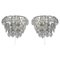Austrian Facetted Crystal and Silver Plated Wall Sconces from Bakalowits, 1960, Set of 2 1