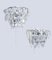 Austrian Facetted Crystal and Silver Plated Wall Sconces from Bakalowits, 1960, Set of 2 5