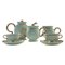 Art Deco Light Blue Porcelain Coffee Set by Gio Ponti for Richard Ginori, Italy, 1937, Set of 7, Image 1