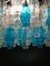 Lampadari Poliedri in vetro di Murano zaffiro, set di 2, Immagine 6