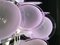 Pink Amethyst Murano Chandelier, 1970s, Set of 2 3