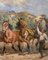 A .Bouillier, Race Horses and Young Jockeys, 1920, Oil on Canvas, Image 5
