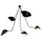 Spider Ceiling Lamp with 5 Broken Arms by Serge Mouille 4