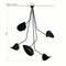 Spider Ceiling Lamp with 5 Broken Arms by Serge Mouille, Image 2