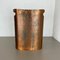 Hollywood Regency Metal Copper and Rattan Umbrella Stand, Germany, 1950s, Image 6