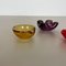 Murano Glass Sommerso Bowl or Ashtray, Italy, 1970s, Set of 3 4