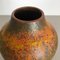 Abstract Colorful Pottery Floor Vase from Silberdistel, Germany, 1950s 10