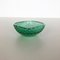 Cuenco o cenicero Bullicante de cristal de Murano verde, años 70, Imagen 4