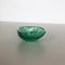 Green Murano Glass Bullicante Bowl or Ashtray, Italy, 1970s 3