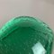 Cuenco o cenicero Bullicante de cristal de Murano verde, años 70, Imagen 14