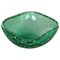 Green Murano Glass Bullicante Bowl or Ashtray, Italy, 1970s 1
