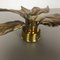 Brutalist Brass Metal Wall or Ceiling Light by Willy Daro, Belgium, 1970s 18