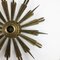 Brass Sunburst Theatre Wall or Ceiling Light Sconces by Gio Ponti, Italy, 1950s 10