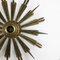 Brass Sunburst Theatre Wall or Ceiling Light Sconces by Gio Ponti, Italy, 1950s, Image 10