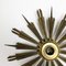 Brass Sunburst Theatre Wall or Ceiling Light Sconces by Gio Ponti, Italy, 1950s 8