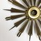 Brass Sunburst Theatre Wall or Ceiling Light Sconces by Gio Ponti, Italy, 1950s 7