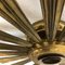 Brass Sunburst Theatre Wall or Ceiling Light Sconces by Gio Ponti, Italy, 1950s, Image 13