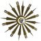 Brass Sunburst Theatre Wall or Ceiling Light Sconces by Gio Ponti, Italy, 1950s 1