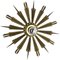 Brass Sunburst Theatre Wall or Ceiling Light Sconces by Gio Ponti, Italy, 1950s, Image 1