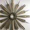 Brass Sunburst Theatre Wall or Ceiling Light Sconces by Gio Ponti, Italy, 1950s 18