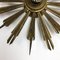 Brass Sunburst Theatre Wall or Ceiling Light Sconces by Gio Ponti, Italy, 1950s 15