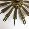 Brass Sunburst Theatre Wall or Ceiling Light Sconces by Gio Ponti, Italy, 1950s, Image 15