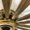 Brass Sunburst Theatre Wall or Ceiling Light Sconces by Gio Ponti, Italy, 1950s, Image 14